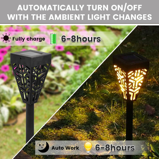 SM231096 Outdoor Plastic Solar Garden Lawn Stake Light