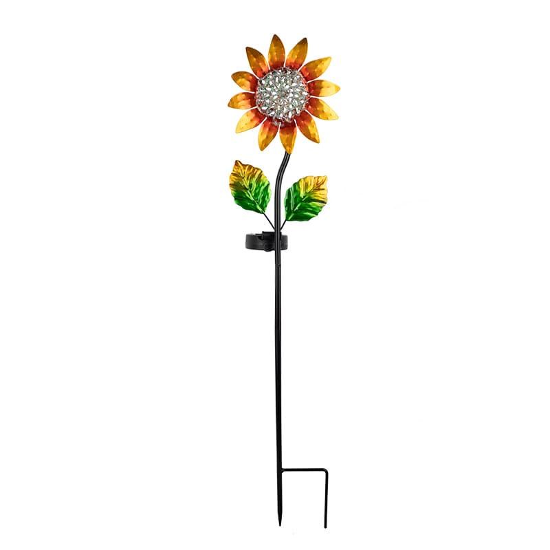 SM25358 Metal Sunflower Solar Stake Lights