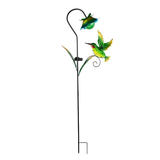 SM25368 Metal Hummingbird Solar Garden Stake Lights
