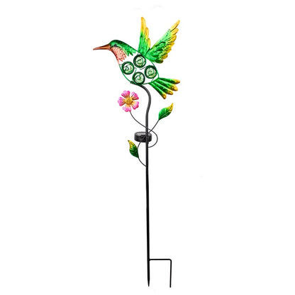 SM25370 Metal Hummingbird Solar Garden Stake Lights