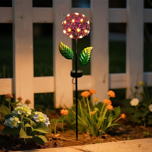 SM25461 Metal Flower Solar Stake Light